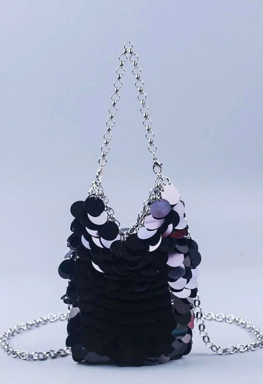 Midnight Sequin Mini Bag