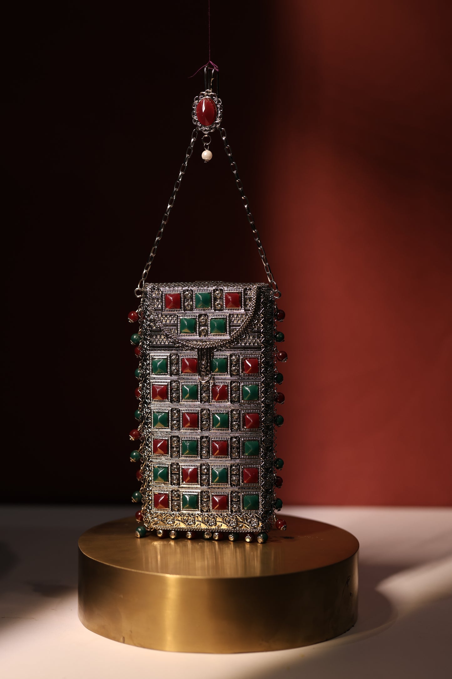 BRASS PHONE BAG