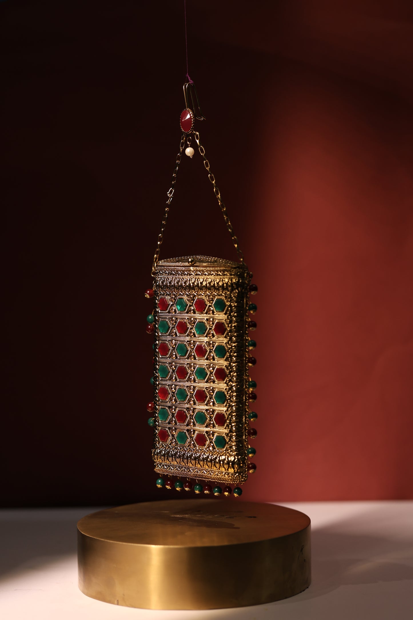 BRASS PHONE BAG
