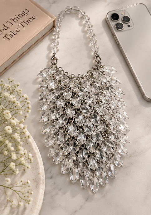 Crystal Phone Sling - flat lay